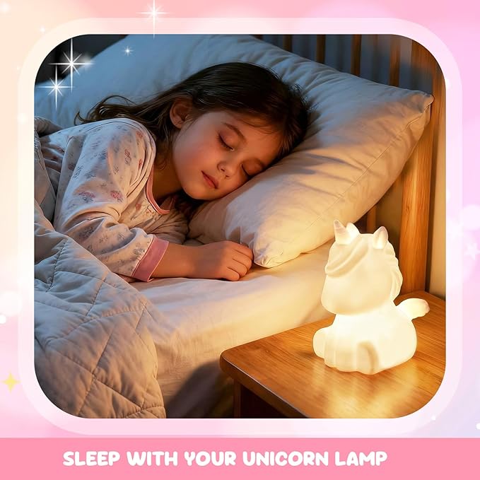 Paint Your Own Unicorn Lamp Kit, DIY Night Lamp Art Supplies Creative Crafts Kit Painting Toy Age 4 5 6 7 8 9 10 11 12 Birthday Christmas Gift for Kids Girls Boys