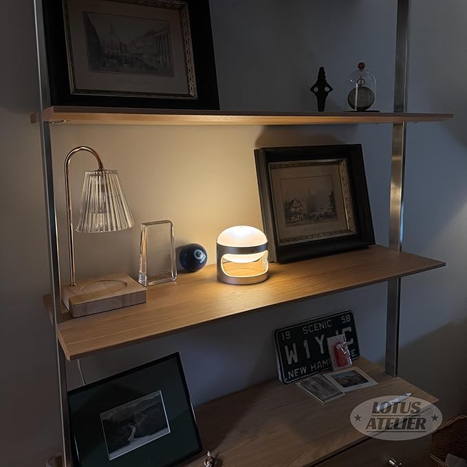 Lotus Atelier NeoGlow Mini Modern Lamp USB Rechargeable Multi Colors & Stackable | Aesthetic Room Decor & Table Lamp