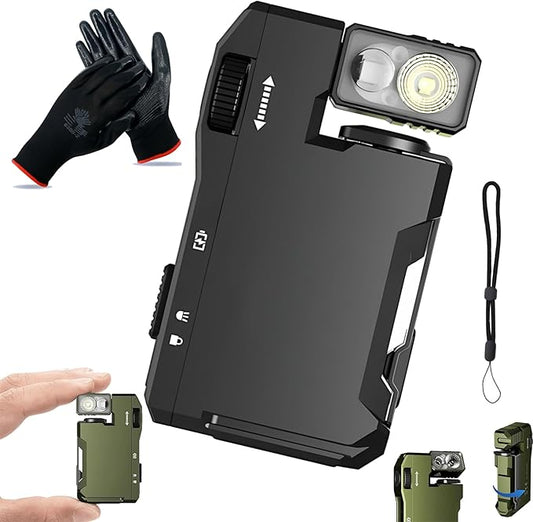 G5 Flashlight, G5 Rechargeable EDC Flashlight - 400 Lumens, Dual Light Sources RGB Flashlights, 180° Rotation Magnetic Keychain Flashlights for Outdoor, Emergency & Daily Carry (1PC Black)