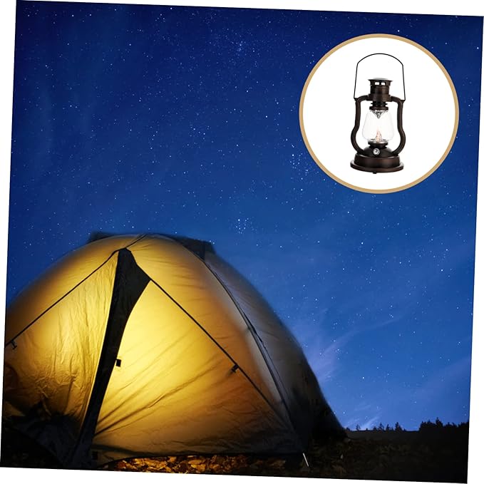 1pc Vintage Kerosene Lantern Rechargeable Design Cozy Atmosphere Light for Home Bar and Festivals Rustic Portable Decor for Indoor and Outdoor Use