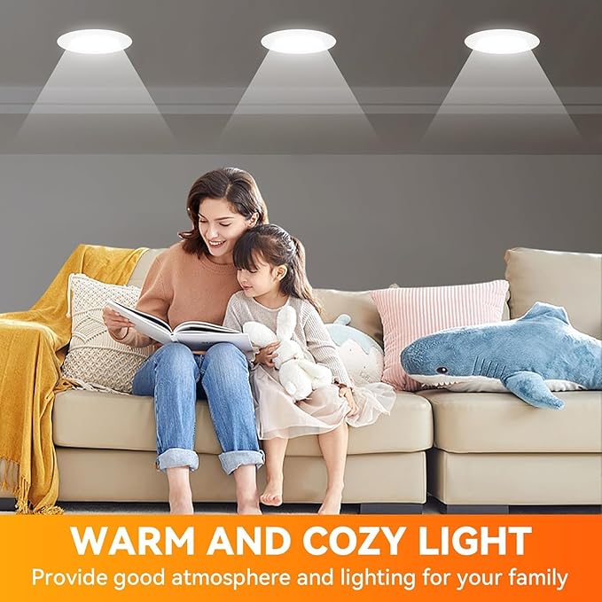 TJOY 6 Pack BR30 Led Bulb 65W Equivalent, Dimmable LED Flood Light Indoor, E26 Base, 5000K Daylight, 9W, 800 LM, Recessed Lighting Bulbs for Ceiling, Recessed Can, Living Room and Kitchen