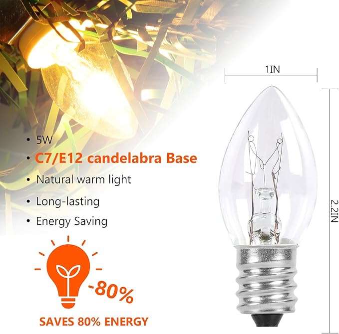 WATERGLIDE 4 Pack Accessory Cord with Clear Bulb, 6 FT UL Listed Replacement Lamp Cord with ON/Off Switch, Perfect for Christmas Village House, Craft Projects, Halloween Holiday Decoration