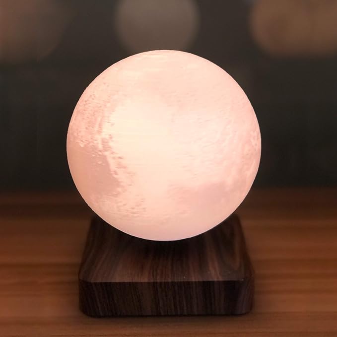 ACEDOAMARE Night Light Moon Light Magnetic Floating Planet Lamp Interior 3D Print LED Bedside Nursing Creative Gift Table Lamp (5.12 in, Pluto)