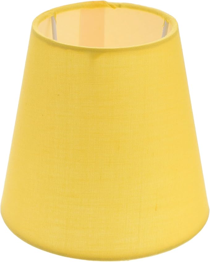 Lurrose Barrel Fabric Lampshade Cloth Lamp Shade Wall Lamp Covers Replacement Lamp Shade for Table Floor Pendant Lamp, Yellow