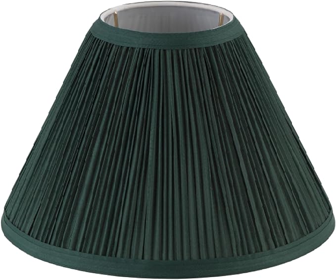 Aspen Creative 59173, Empire Uno Lamp Shade, Phthalo Green, 4" Top x 10" Bottom x 7" Slant Height, Slip UNO 33mm