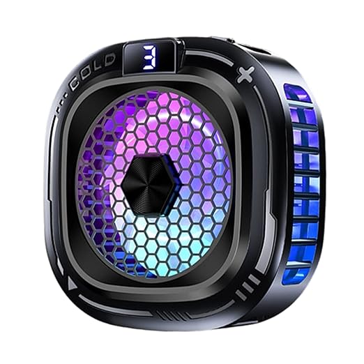 Magnetic Phone Cooler,10W Magnetic Heatsink - 3-Level Smartphone Cooling Fan with RGB Light | for Game Live Streaming Video Filming