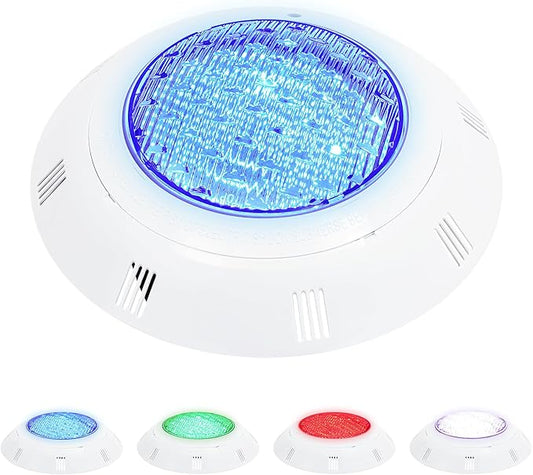 36W 12V LED Pool Light 3600LM RGB Color-Changing Waterproof IP68 Underwater LED Lights 120° Swimming Pool Fountain Pond Colorful Lamp with Remote Controller