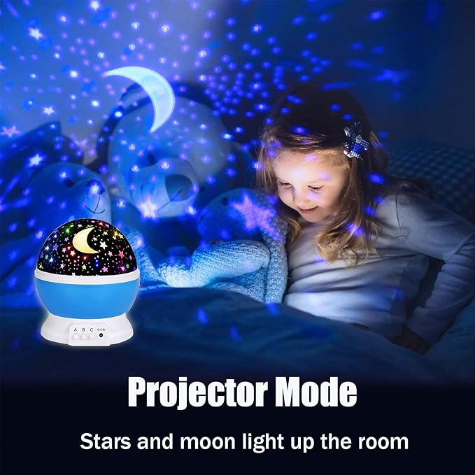 Night Light for Kids Night Light Projector,Baby Night Lights for Bedroom,Star Projector Galaxy Light Star Lights for Bedroom, Glow in The Dark Stars for Ceiling, Baby Sensory Toys, Kids Room Decor