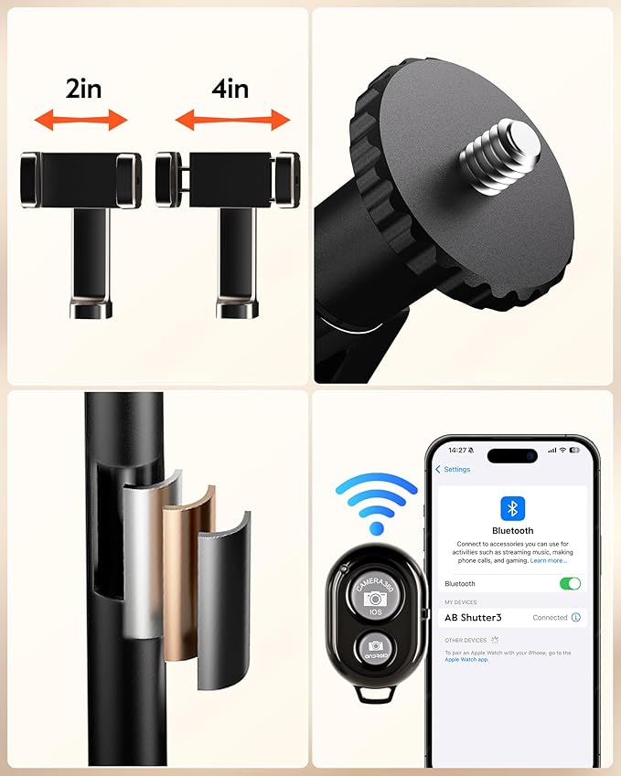 Ring Light Tripod for iPhone Overhead Camera Mount with Casters, LUXSURE Ring Light with Stand and Phone Holder for Video Recording, Phone Tripod with Light for Live Streaming,Cooking