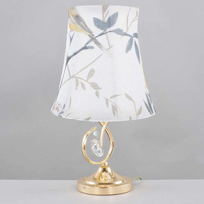 Umbrella Fabric Lampshade, 12" Wide (6" x 6" x 4-2") European Style Lampshade for Desk Lamp Floor Lamp