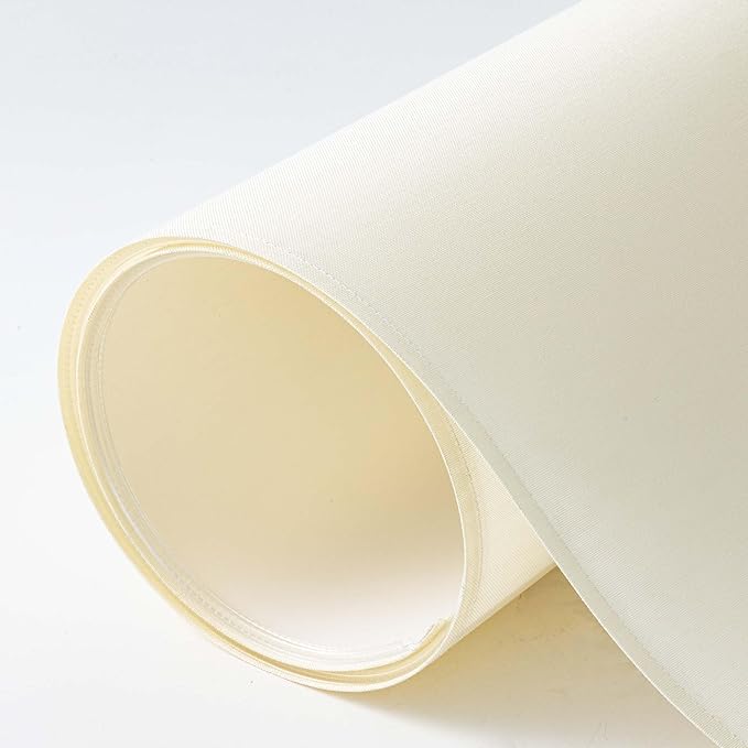 Wellmet Cream White Set of 2 Drum Lampshades, Easy Assembly Required 14" Top x 14" Bottom x 11" High Replacement Lamp Shades, Fabric Lampshades for Table Lamps Floor Lamps, Metal Spider Fitter