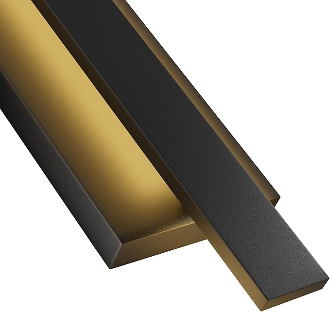 LamQee 23 inch Aluminum Long Outdoor Wall Lights, 3000K 1200LM 24W LED Modern Exterior Lighting Fixtures, IP65 Waterproof Matte Black Linear Outside Sconce Wall Mount for House Porch Patio Garage Door