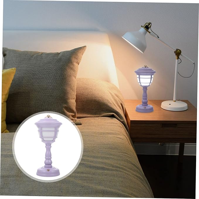 NUOBESTY Vintage USB Rechargeable Table Lamp with Level Dimming Retro Nightstand Light for Bedroom Compact Decorative Household Lantern Creative Ambient Lighting for Home Office