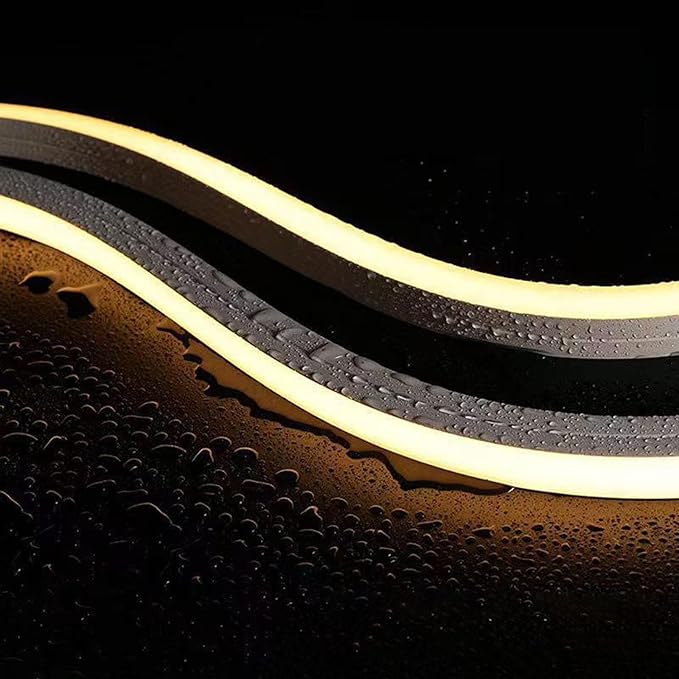 Silicone Soft LED Strip,LED Landscape Lighting,12V Low Voltage Step Light 6000K Warm White Light,IP68 Waterproof Outdoor Landscape Lighting,Suitable for Courtyard Wall Stairs