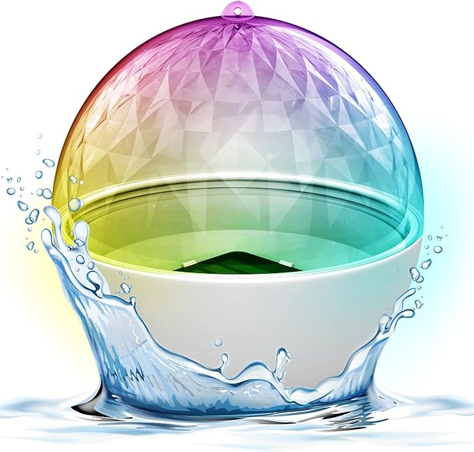 Pyle Floating Pool Lights - Solar Pool Light with 3 Color Changing Lights - Waterproof IP68, Rechargeable Color Changing LED Night Light, Party Décor for Swimming Pool, Indoor & Outdoor