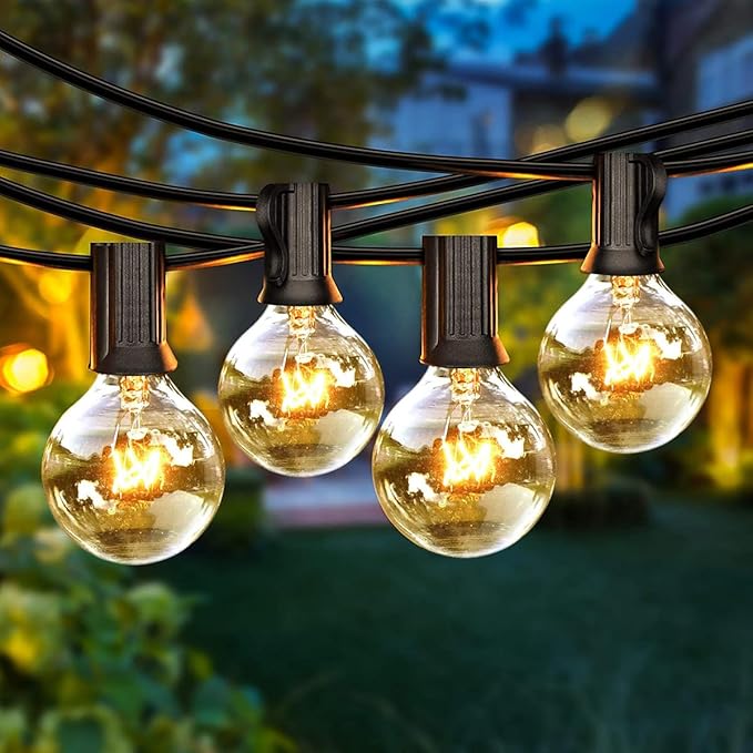 SCOMX Wax Warmer Bulbs, 25 Watt G50 Bulbs for Full-Size Scentsy Warmers, E12 Incandescent Candelabra Base Clear Light Bulbs for Candle Wax Warmer,Halloween Lights,Dimmable - Warm White (25W)