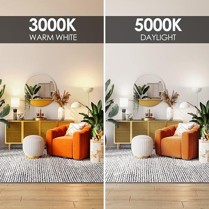 E ENERGETIC LIGHTING A19 LED Bulb 60W, 800LM 8.5W 5000K Non-dimmable, 60 Watt LED Daylight Bulbs, ETL Validated, Environmentally Friendly, 20 Packs
