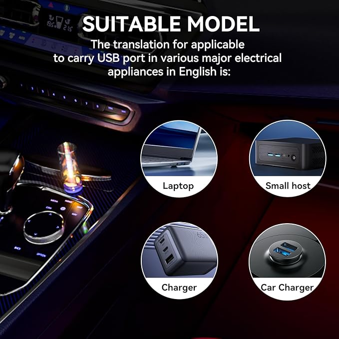 4 PCS USB Night Light Bulb, Portable Plug-in Retro Car Interior Ambient Lights, Mini Touch Dimmable Glass Bottle LED Bulb for Vehicle, Bedroom, Hallway, Camping, Holiday(2RGB&1Red&1Blue)