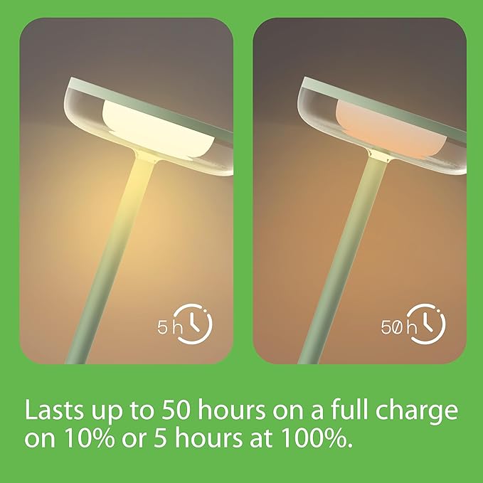 Cocktail Style Solar Table Lamp – Cordless LED Light with USB-C Charging, Dimmable Warm 2700K Glow, Weather Resistant for Indoor/Outdoor Use – Black, 1 Pack