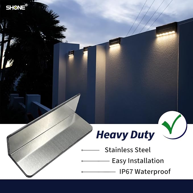 Solar Pool Lights, 12-Color Poolside Lights for Inground Pool, Ultra-Thin 2-Way LEDs for Edge & Deck with Remote, Heavy Duty Stainless Steel Outdoor Waterproof for Swimming (RGB-W, 2PK)