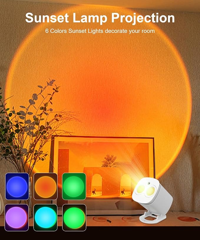 Galaxy Projector,Galaxy Projector for Bedroom Decor,Sunset Lamp Projection with Timer and Remote Control 55 Lighting Modes, Night Light Projector for Adults, Bedroom, Living Room and Home Theater