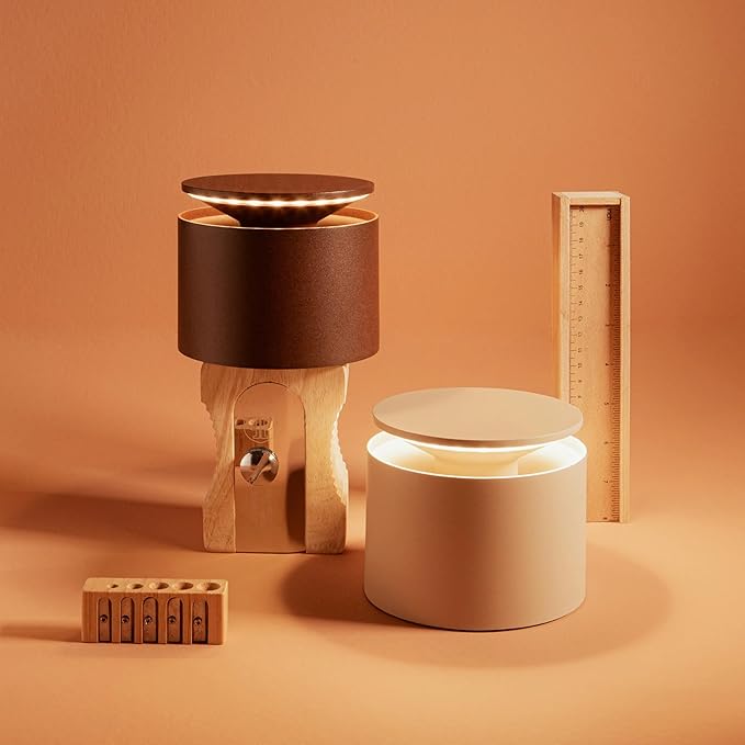 Zafferano, Push-Up Lamp, Rechargeable Cordless Table Lamp with Touch Controls, Also Usable as an Outdoor Lamp, Dimmer, 2200-3000 K, Height 80-100 cm, Sand Colour