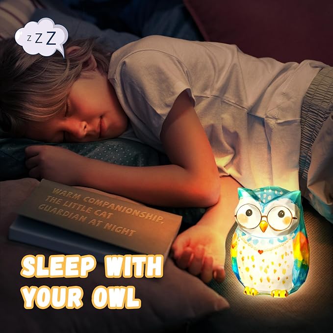 Paint Your Own Owl Lamp Kit, Art Supplies Arts and Crafts for Kids Ages 8-12, DIY 3D Owl Night Light, Creativity Painting Kit Toy for Girl Boy Teen, Kids Birthday Gift Ages 3 4 5 6 7 8 9 10 11 12+