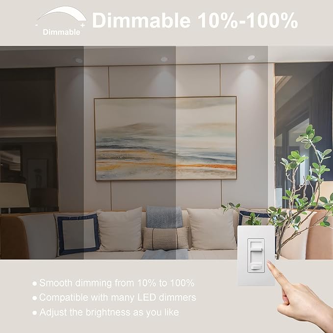 FTL 20-Pack PAR20 Led Bulbs 3000K, 7W 600LM Dimmable Warm White 50W 60W Equivalent, Flood Light Bulb Indoor Outdoor, E26 Spotlight for Recessed Lighting
