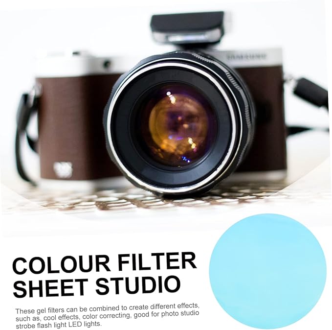 20 Pcs Led Sunset Lamp for Room Decor Camera Filter Sheet Film for Photo Lighting Decor Lighting 66mm Diameter