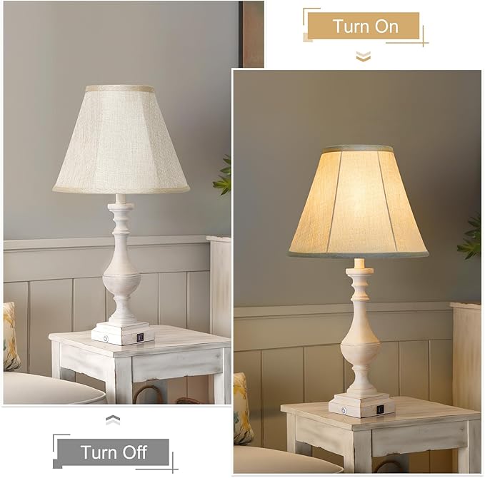 Lamp Shades Set of 2, Champagne Beige Bell Lamp Shades 6" x 13" x 10"High, Medium Shade Replacement Fabric Natural Linen Hand Crafted(Spider Fitter), Harp Holders Included, Easy Assembly Required