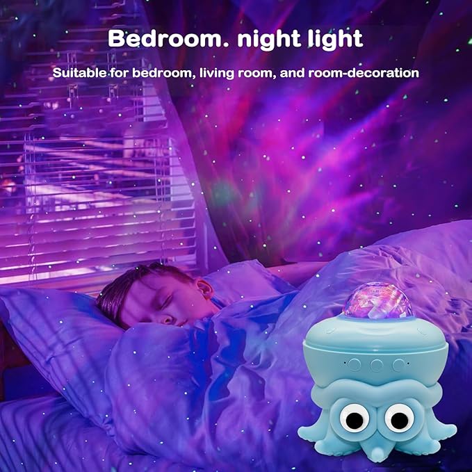 2024 New Octopus Ocean Starry Sky Projector Lamp, Robot Toys, Galaxy Night Light, Projection LED Lamp, Children's Room Decor, Ideal for Christmas Gifts, Birthdays, Suitable for Girls and Boys, Adults