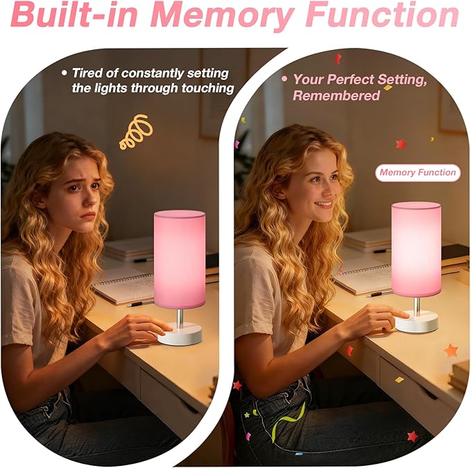 Light Therapy Lamp 10000 Lux, Sun Lamp with Remote, 3 Color Temperature & Stepless Dimming, Happy Sunlight Lamp, Daylight Lamp for Home, Office, Pink Decoration Use As Lift Mood, Happy Life