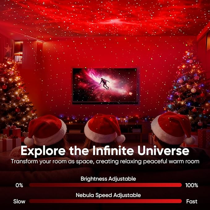 Star Projector Galaxy Night Light Projector,Astronaut Space Projector Starry Nebula Ceiling LED Lamp Light Projector Show for Party Bedroom Gaming Room Decor Aesthetic,Girls Boys Christmas Gift (Pink)