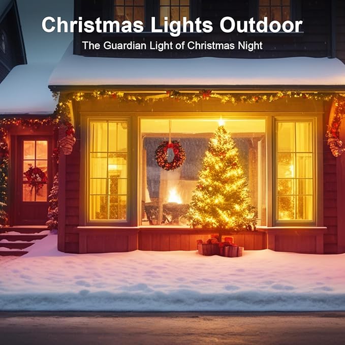 Waterproof Outdoor led Strip Lights,100ft led Lights IP65 with App Control and Remote,RGB Color Changing Waterproof Led Rope Lights for Tree,Yard,Balcony,Party and Patio