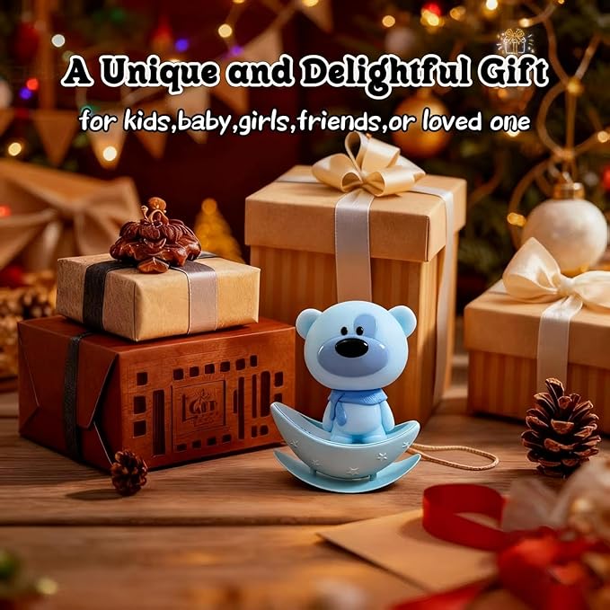 Night Lights for KidS,Rechargeable Nursery Night light,Small Lamps for Baby Nursery,Bluey Lamp Bear, Soft Warm Light,Breastfeeding,Sleep Aid,Cute Easter Gifts for Baby Toddler Kids Boys Girls