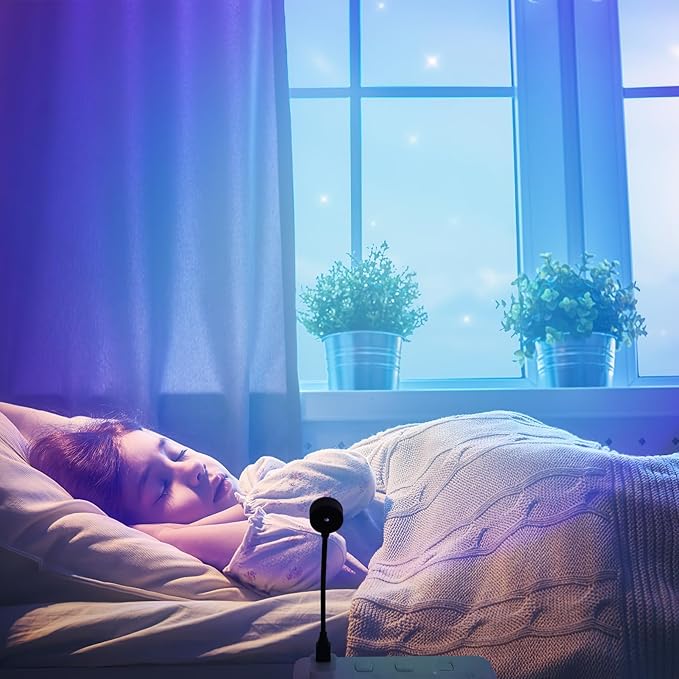 Alipis Sunset Light Projector: USB Powered Night Light - Decorative Sunset Lamp for Bedroom, Living Room, Ceiling, Car & Party Atmosphere Lighting