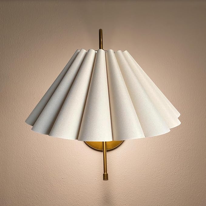 Generic Cloth Lampshade Floor Lamp Shade Simple Decorative Easy Assembly Petal Table Lamp Shade Floor Light Cover for Home Decor, Khaki