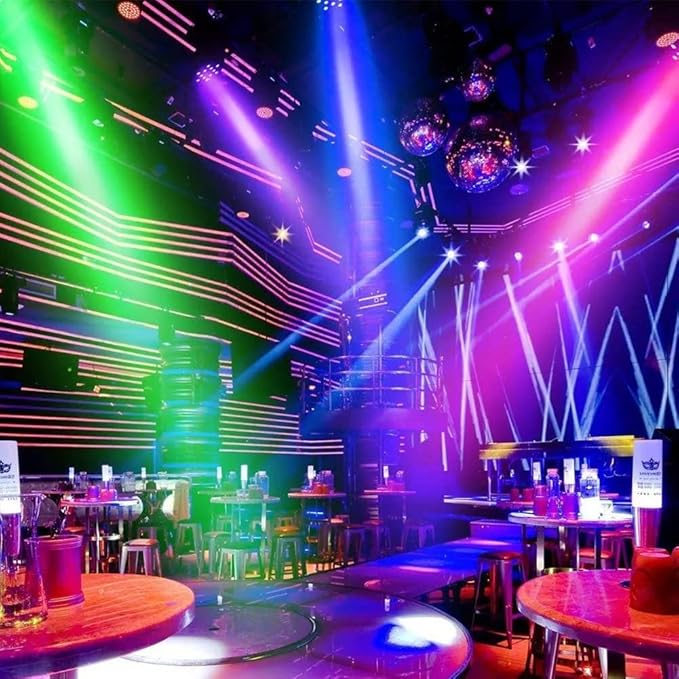 Rechargeable Stage Par Lights U`King RGB 36 LED Uplights Battery Powered with RGB 36W DJ Uplights Sound Activated Control for Wedding DJ Disco Events Halloween Church Live Party - 20 Pack
