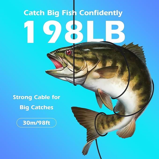 Underwater Fishing Camera 5 Inch, 4K HD IPS Monitor Fish Finder 220° Wide Angle IP68 Waterproof Infrared Night Vision with 98ft Cable, 8000mAh Fishing Camera Gift for Men,Ice Lake Boat River Fishing
