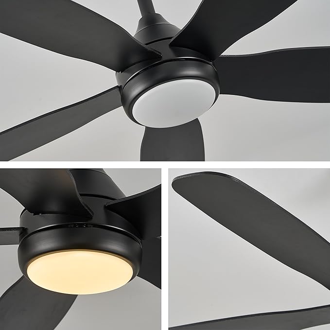Ceiling Fans with Lights,42 inch Modern Ceiling Fan with App and Remote Control,Reversible DC Motor Ceiling Fans 3CCT Dimmable Noiseless Ceiling Fan for Bedroom,Farmhouse,Indoor/Outdoor Use