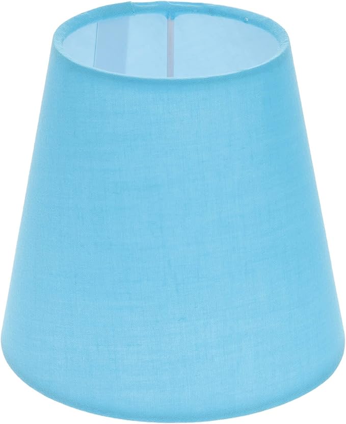 Lurrose Chandelier Fabric Lampshade Cloth Shade Wall Covers Replacement Shade for Table Floor Pendant, Blue Vintage Decor