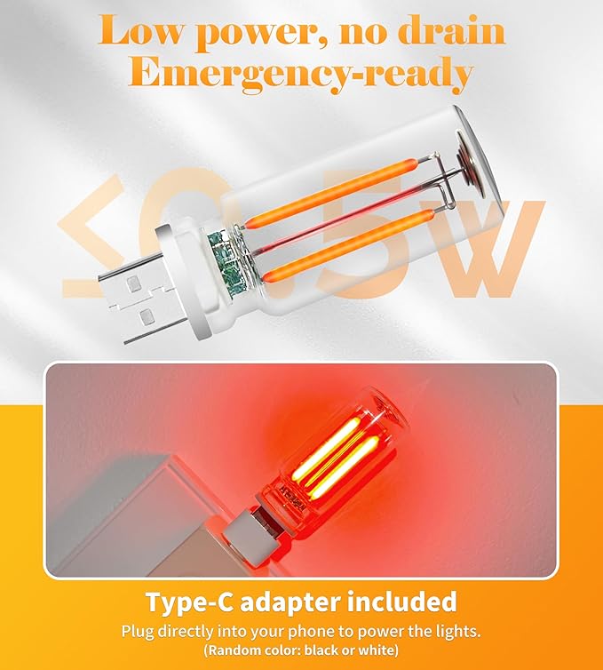 USB Retro Car Lamp, Touch-Control Portable LED Car Ambient Light, USB Powered Night Lights, Suitable for Bedroom, Camping, Holiday Decorations. (Purple Light)