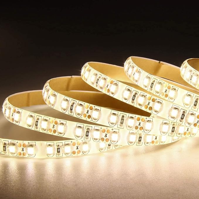 SUPERNIGHT 600pcs LED Light Strip Waterproof Warm White 4000K, Super Bright 600pcs LEDs, 16.4ft LED Flexible Rope Lights, Lighting for Garden/Home/Kitchen/Under Cabinet/Christmas/Party/Bedroom