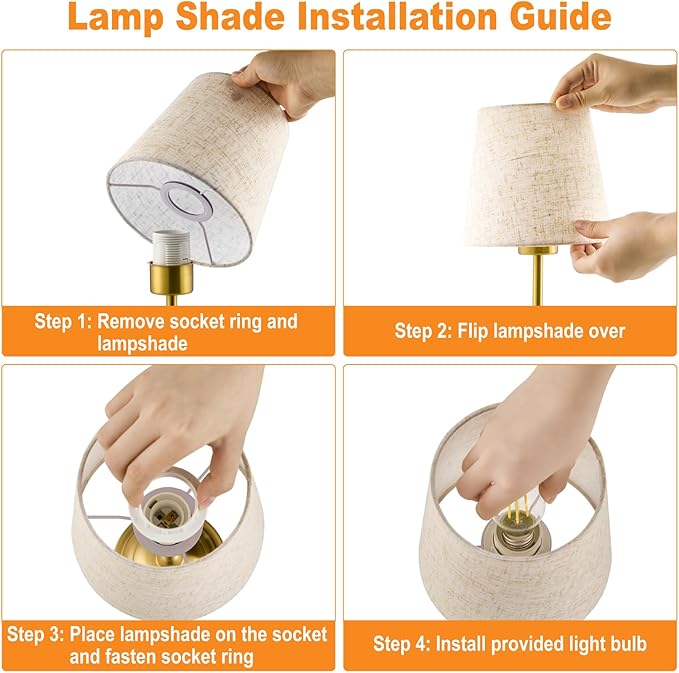 BOHON Cordless Lamp with Dimmer, Built-in 5200mAh Rechargeable Lamp, Patio Table Lamp, LED Bedside Night Light, Outdoor Ambient Light for Camping Restaurant Bedroom Dining Room Decor, Antique Brass