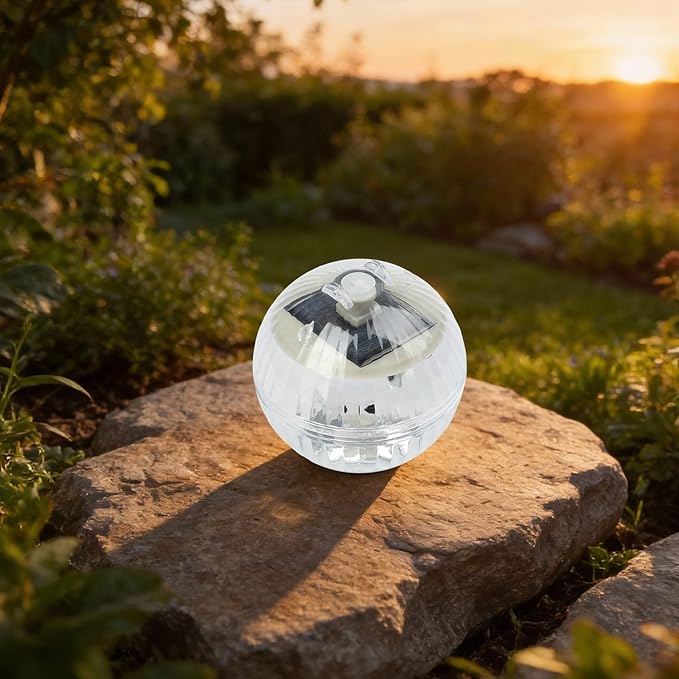 Solar Floating Pool Light with Color Changing LED,Waterproof Garden Pond and Fountain Decoration Solar Powered ABS﻿
