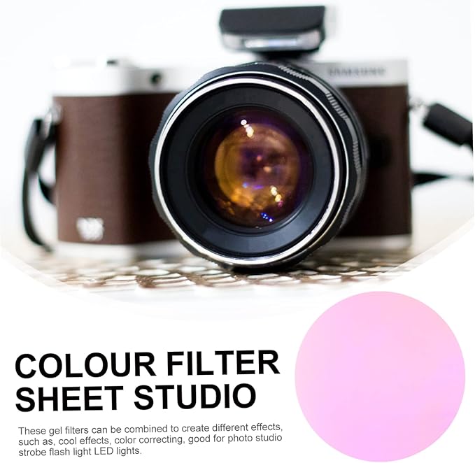 10pcs Sunset Light Atmosphere Light Film Filter for Camera Boys and Girls Room Glow Stars