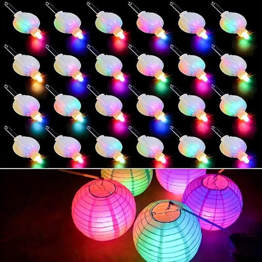 24PCS Mini Led Lights, Led Balloons Light for Paper Lanterns, Easter Eggs, Birthday Party, Wedding, Halloween, Christmas Decoration, Last 36 Hours- Colorful