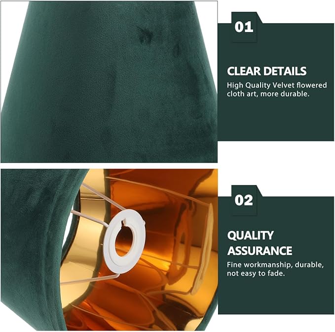 DOITOOL Simple Cloth Lampshade 7.1 Inch Home Lamp Cover for Table Floor Wall Lamps Bedroom Living Room Decor Housewarming