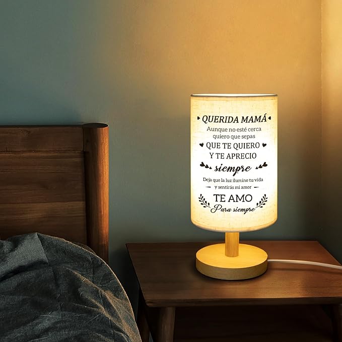 Gifts for Mom in Spanish,Regalos para Mamá Table Lamp, Mama Mothers Day Gifts, Mother Gifts in Spanish from Daughter Son, Regalos De Navidad para Mujer
