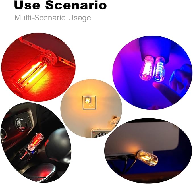 Touch Control Retro USB Night Light, Touch Adjustment Lights,Plug in USB Auto Night Light, Mini LED Bulb for Car, Camping, Gift, Party, Holiday Decoration, Bedroom, Desktop (Pink, 901)